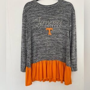 Knights Apparel Tennessee VOLS Ruffled Tunic Sz Medium